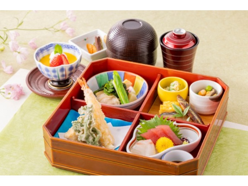 お気軽プラン：松花堂弁当　(和食又は洋食)
＊写真はイメージです