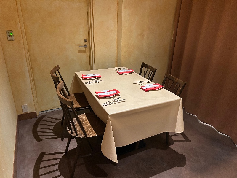 4名様用の半個室