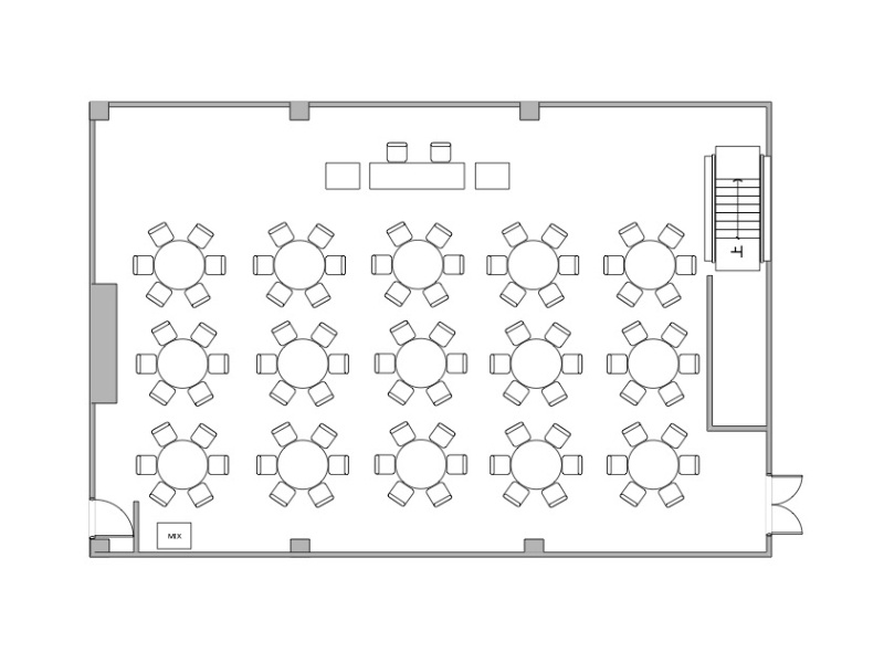 「エル・ドゥーヴィル」正餐90名