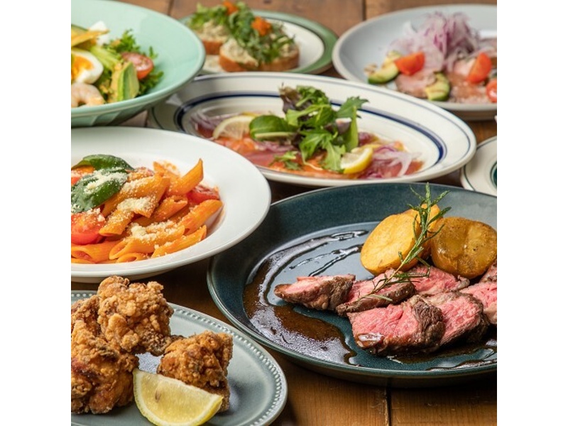 【豪華】牛ステーキにデザートもついたkawara堪能9品プラン　