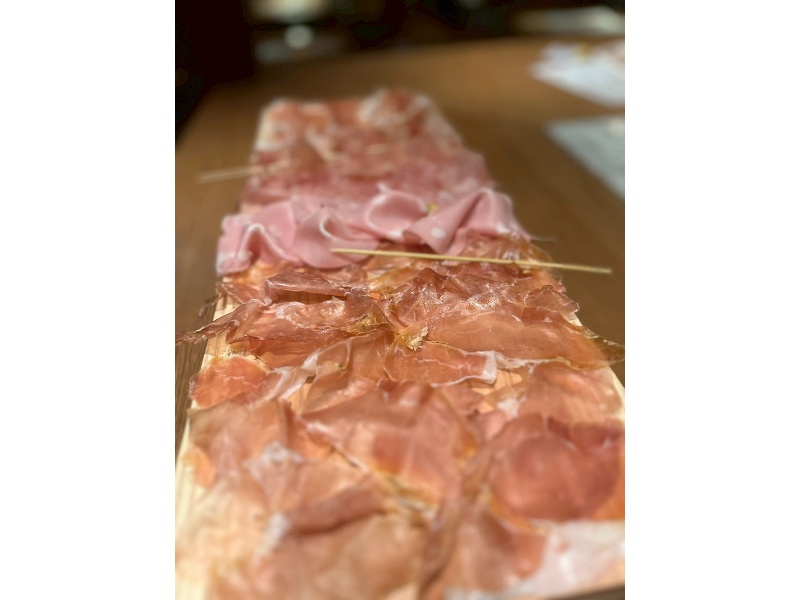 前菜はgoodspoon名物超極薄生ハム