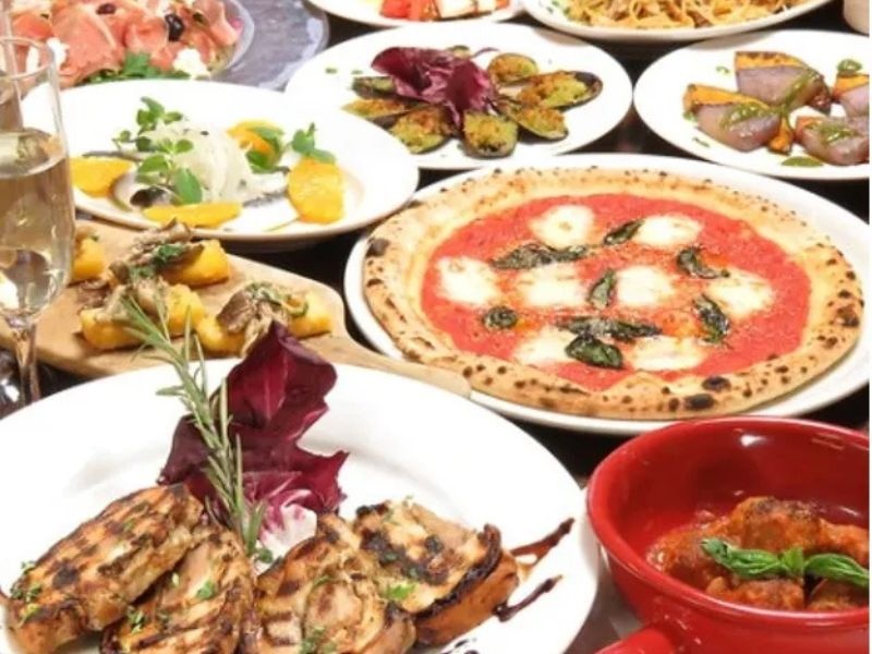 【鴨のグリルやドルチェもついて4500円！】お料理9品＋フリードリンク2時間