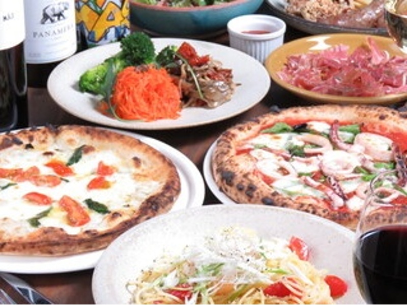 【懇親会/歓送迎会】カジュアルなプラン♪2時間飲み放題付き！アンジーの定番料理やマルゲリータや本日のパスタなどを気軽に満喫♪