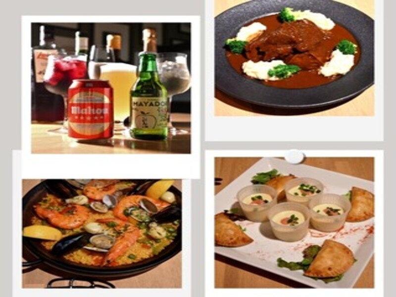 ★★パエリア＆牛タンシチューコース★★9,000円（税込）　※グレードアップ飲み放題２H付※クラフトビール2種・スペインビール・スパークリングワイン・サングリア含むスペ