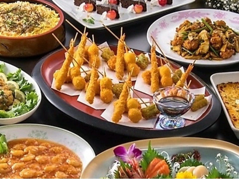 和洋中盛り合わせ8品 ￥8,000（税込）コース