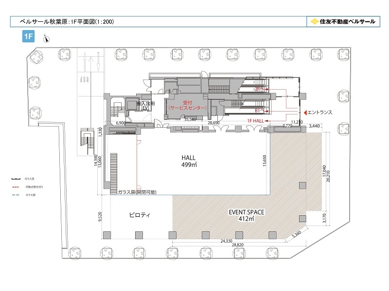 フロア図 (1F)