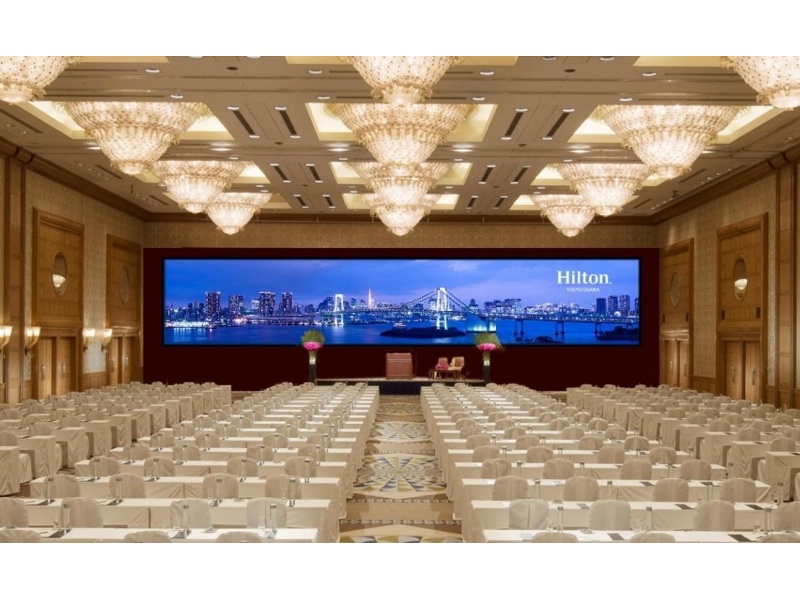 【ペガサス】国内ホテル最大級サイズのLEDスクリーン設置　天井高8m、1200㎡のボールルームで、株主総会や授賞式などにご利用可能