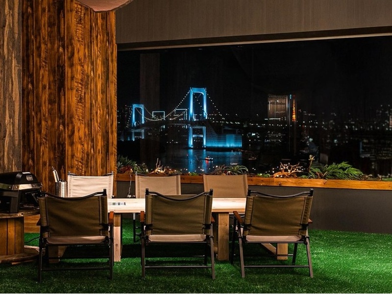 レインボーブリッジが一望できるロケーション