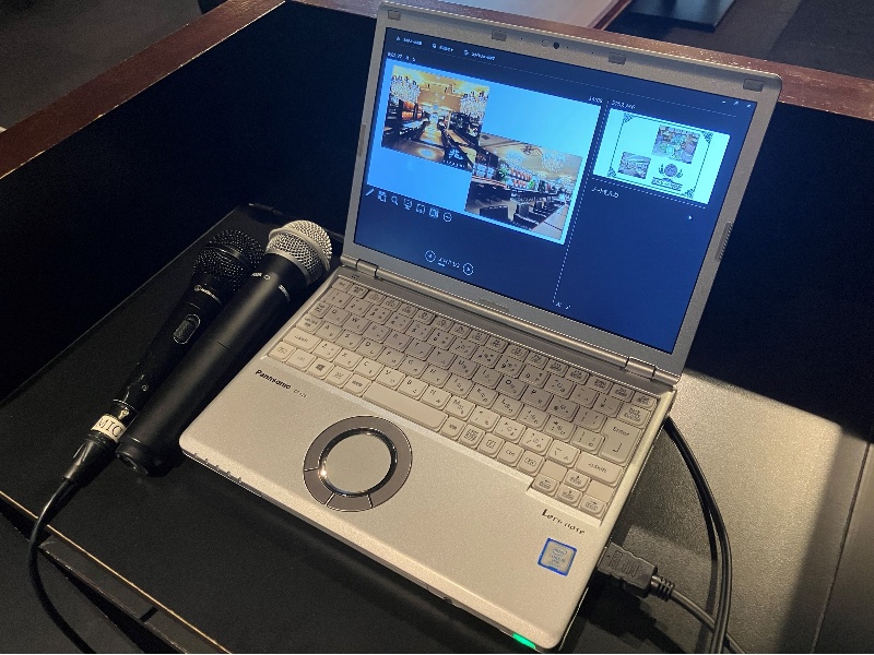 全館・A面・B面すべてのフロア、スクリーン&プロジェクター、マイクと音響の設備あり