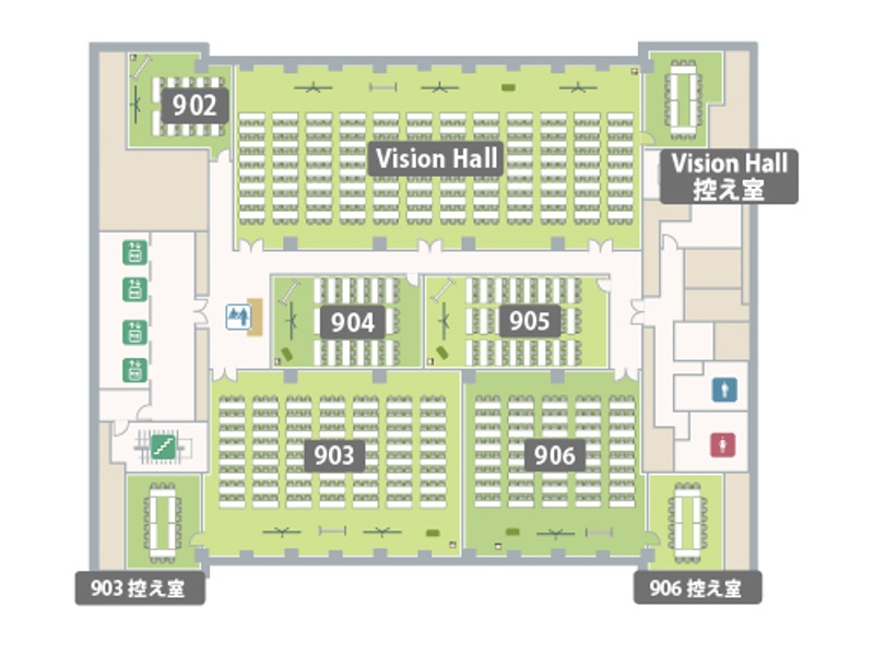 Vision Hall（控室付き）_400㎡_セミナーやイベント会場に最適！