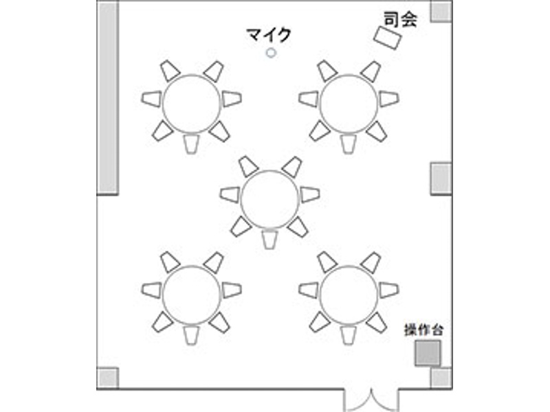 宴会スタイル
35名様の場合