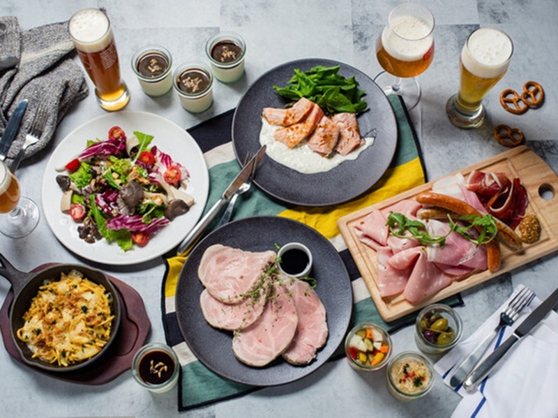 【品川港南口店限定！】プレミアム7000円コース　カルパッチョや自家製のローストポークなど全9品【ビール全種飲み放題】