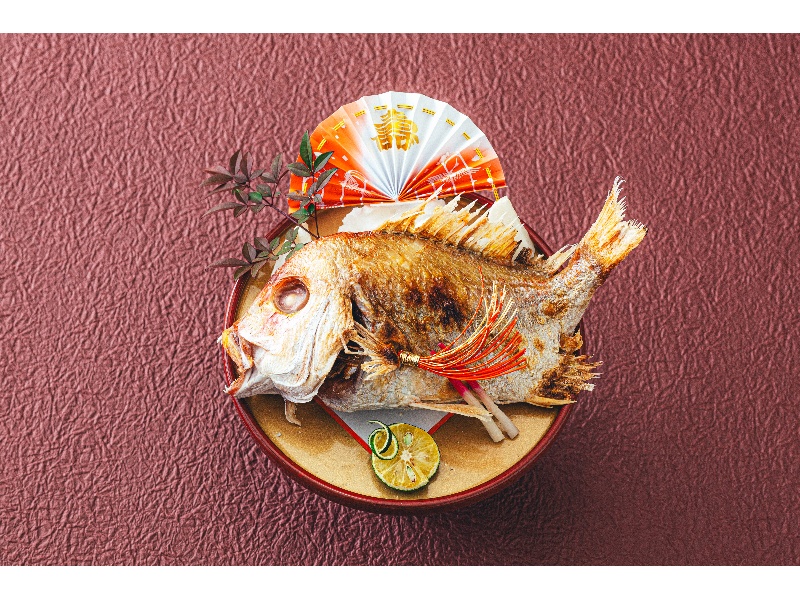 「鯛の塩焼き」など慶事ごとに相応しい縁起料理をご用意することが可能