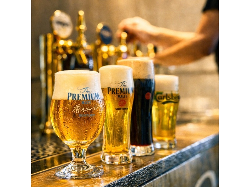 ドリンクはセルフサービスで飲み放題!