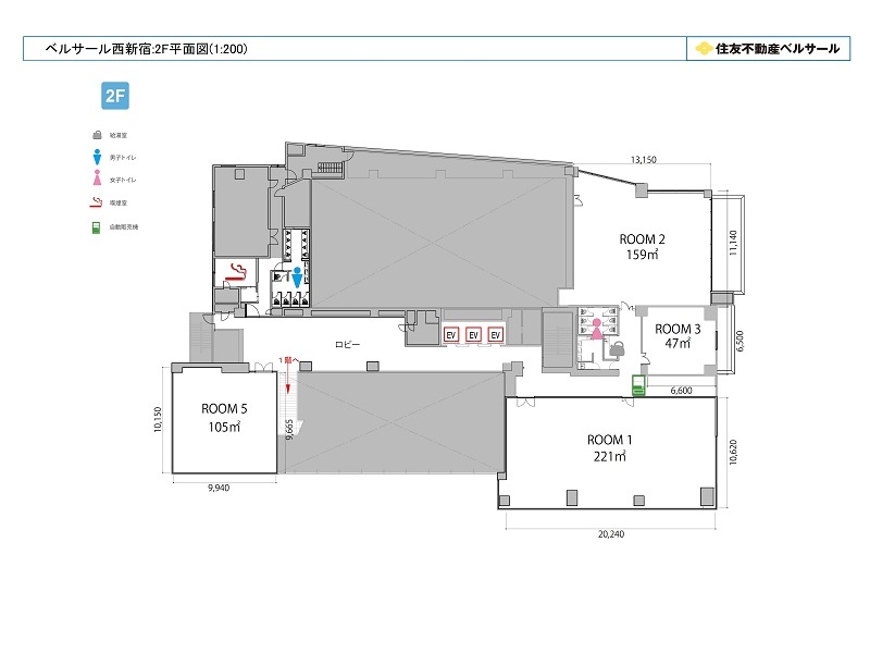 フロア図 (2F)