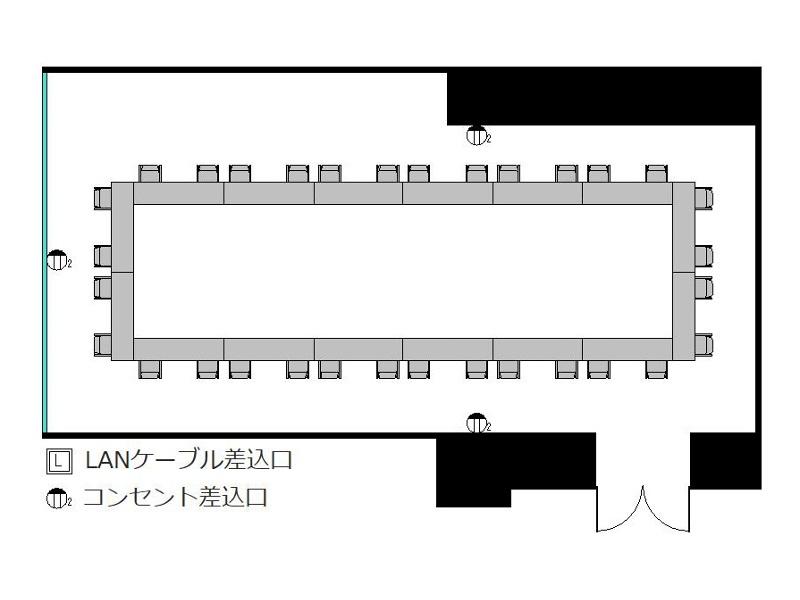 ロの字 : 最大32名