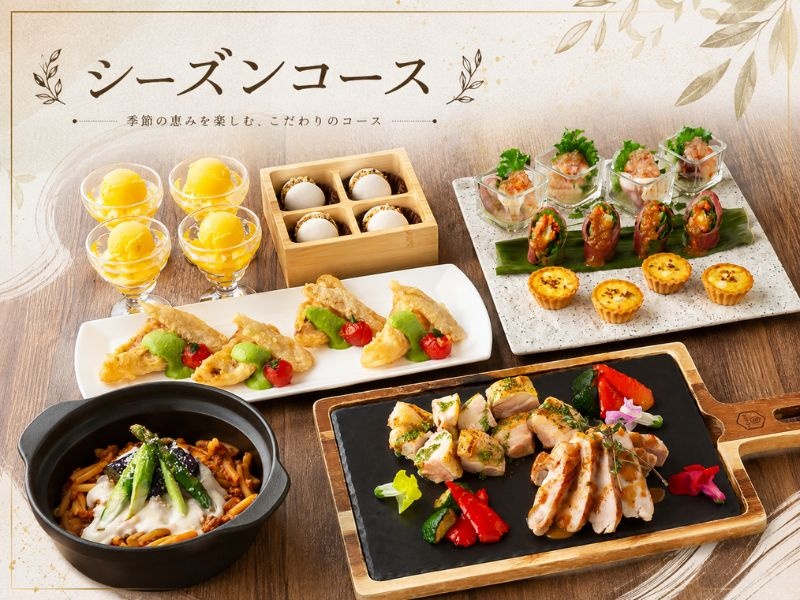 シーズンコース（アルコール飲み放題付き）（3時間）