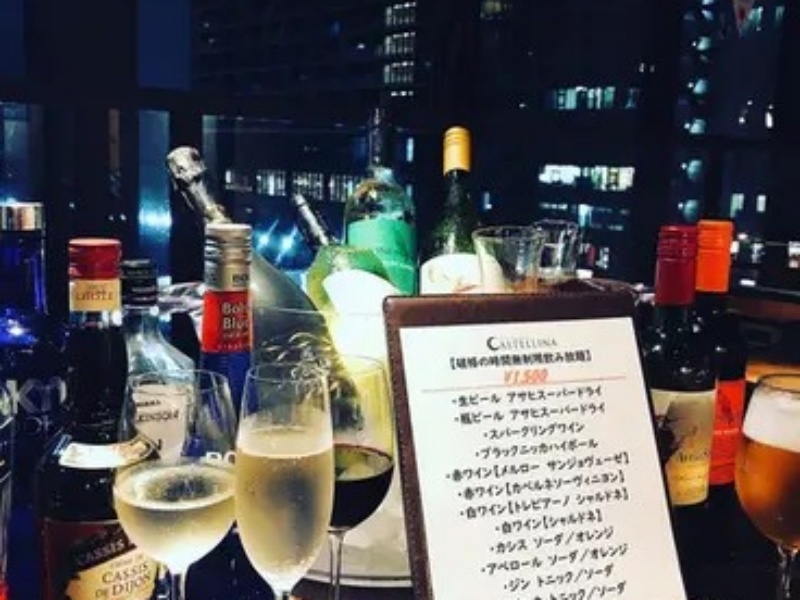 日〜木限定！ハムの盛り合わせ付き時間制限無し飲み放題プラン！