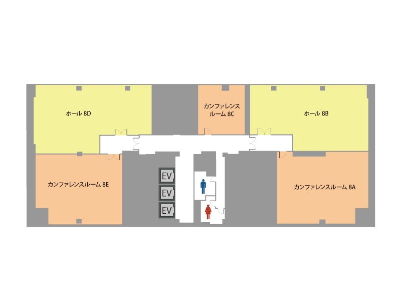 フロアマップ（8階）