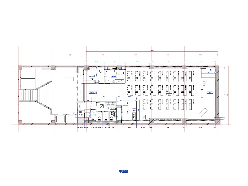 スクール形式レイアウト図面