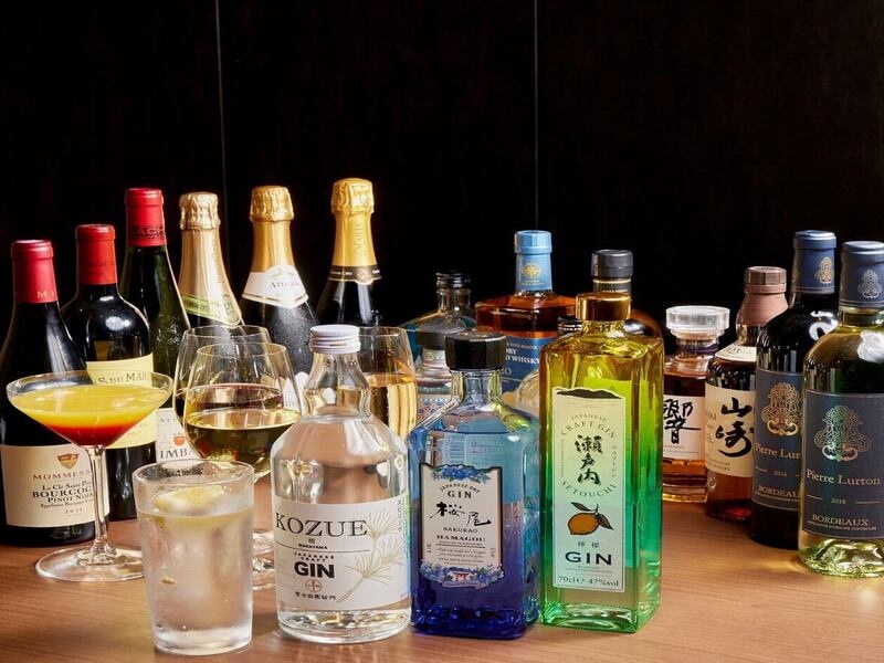 ジャパニーズウィスキーやジンが充実!単品飲み放題もご用意