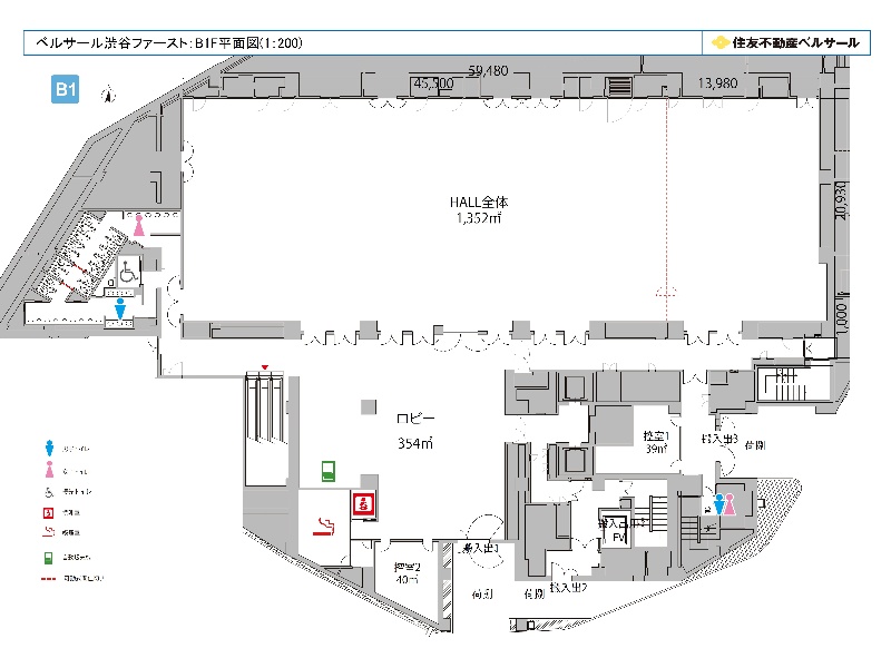 フロア図 (B1F)