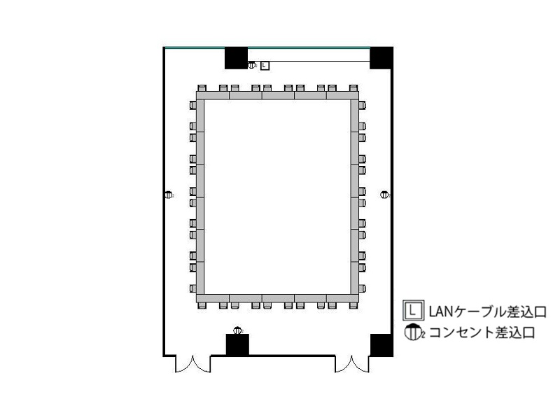 ロの字 : 最大44名