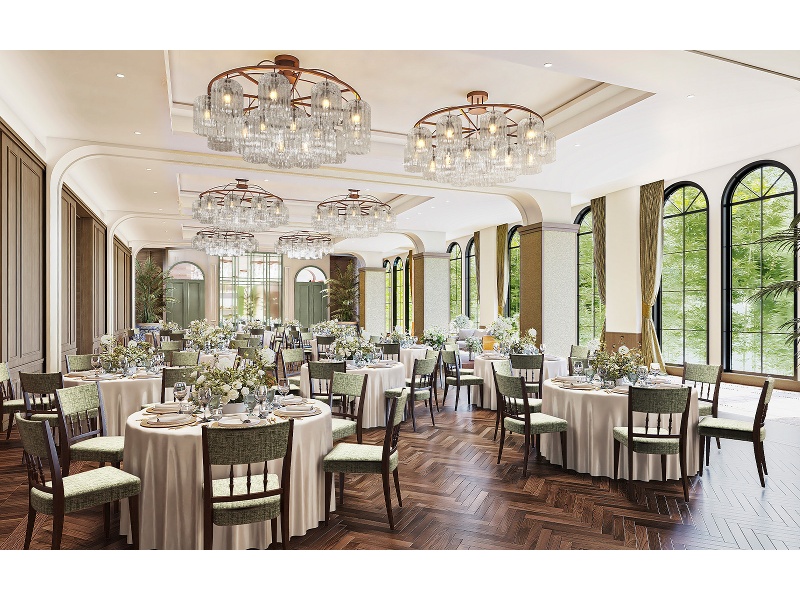 【バンブーガーデン】着席～96名　立食～120名

インテリア装飾はシーズナル毎に変わり、気品溢れるウッドベースの落ち着いた空間。会議やセミナーのご利用に最適です。