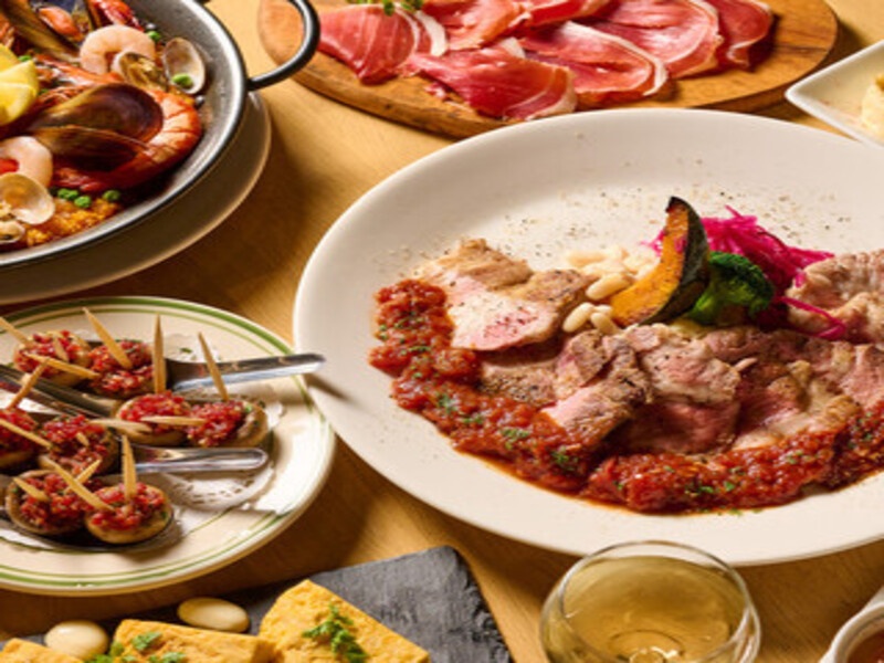 ★★パエリア＆イベリコ豚コース★★7,000円（税込）　※スタンダード飲み放題２H※ビール・スパークリングワイン・サングリアなど♪