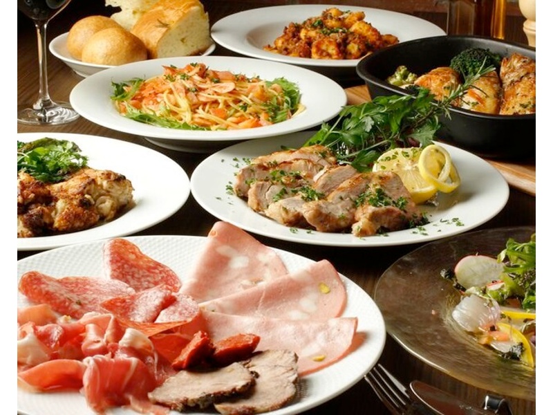 【ランチ宴会プラン】120分飲み放題付き!メインは豪快なお肉盛り合わせ！生ビールやハイボールも！！