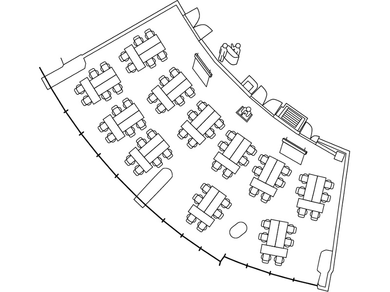 島型でのご利用時は、最大11島まで可能