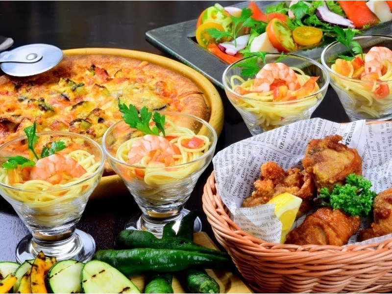 【全 8品 】グリーティングパーティー ビュッフェプラン
　パーティー時間：フリードリンク９０分　お席１２０分