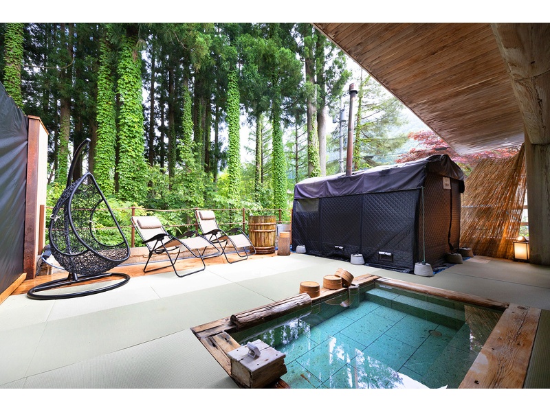 本格フィンランド式貸切テントサウナ120分利用付き1泊2食炭火プラン★セルフロウリュも無料!
