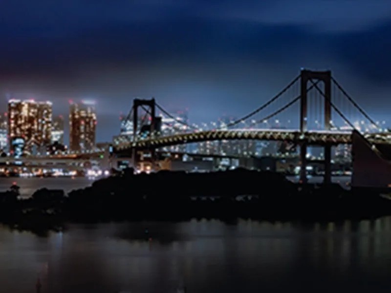 レインボーブリッジ一の大パノラマ