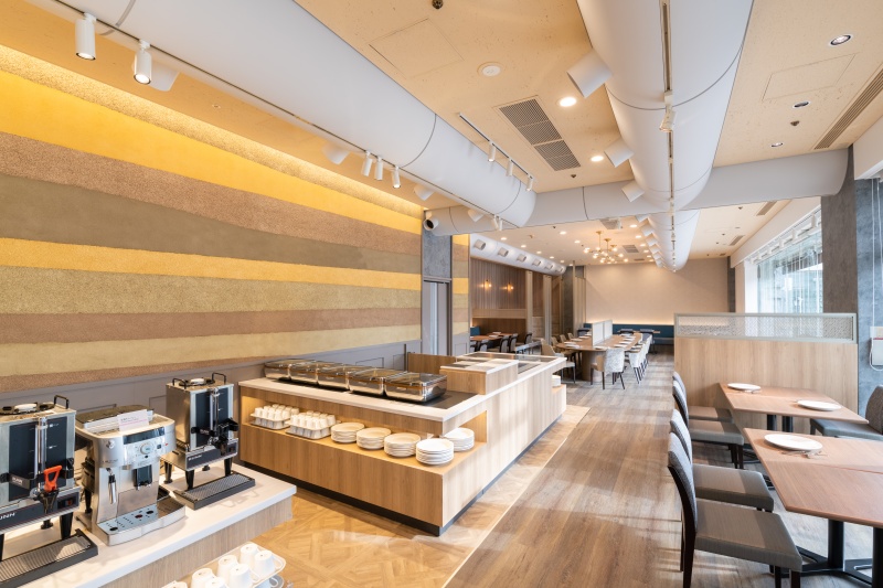 【ホテル日航つくば】本館2階 レストラン セリーナ(店内) 席数70席