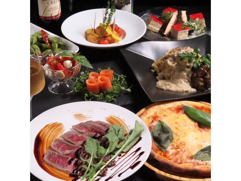 【幹事様必見】メインに道産牛付き全9品＋2時間飲み放題付きFELIZプラン　5500円