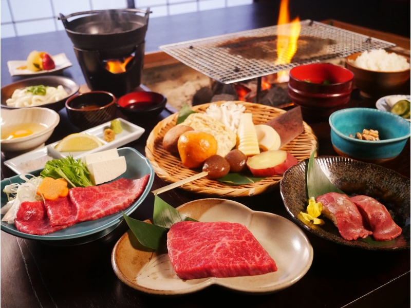 能登牛づくし炭火焼き御膳
