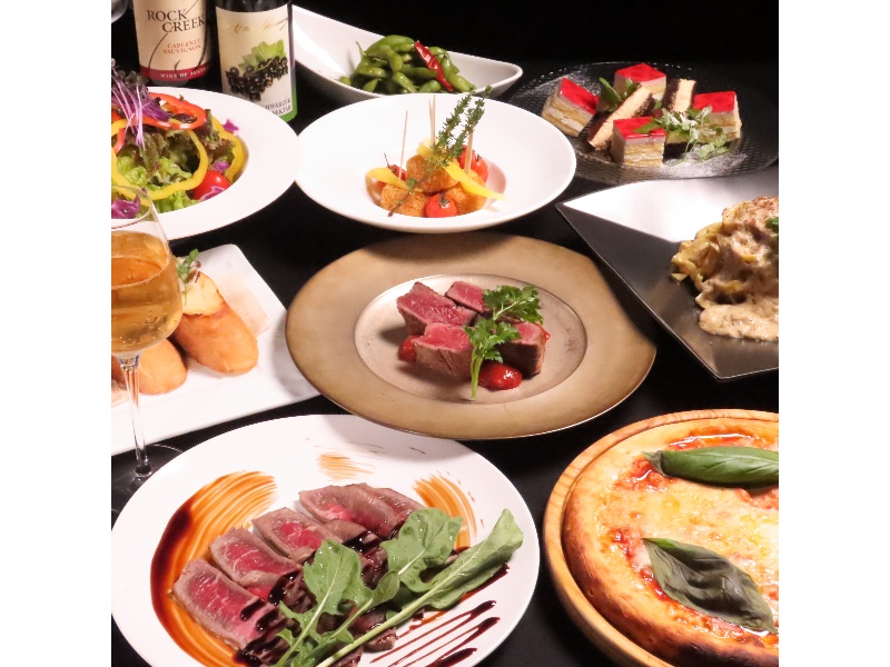 【特別な会に！！】肉・魚含むフード全10品＋2時間飲み放題付きFELIZ贅沢プラン　6000円