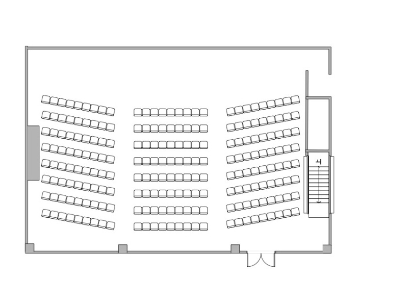 「エル・パッシー」シアター243名（最大人数レイアウト）