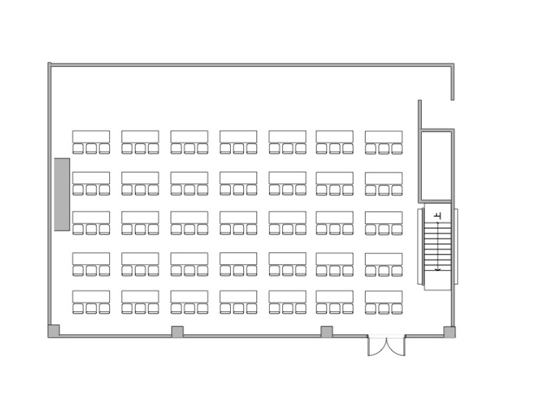 「エル・パッシー」スクール105名（最大人数レイアウト）