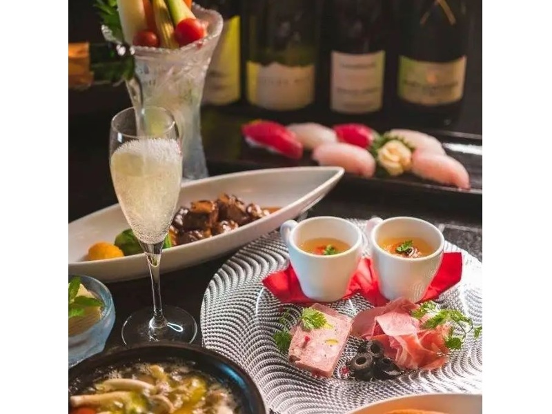 【スーパーライトプラン】料理5品+フリードリンク