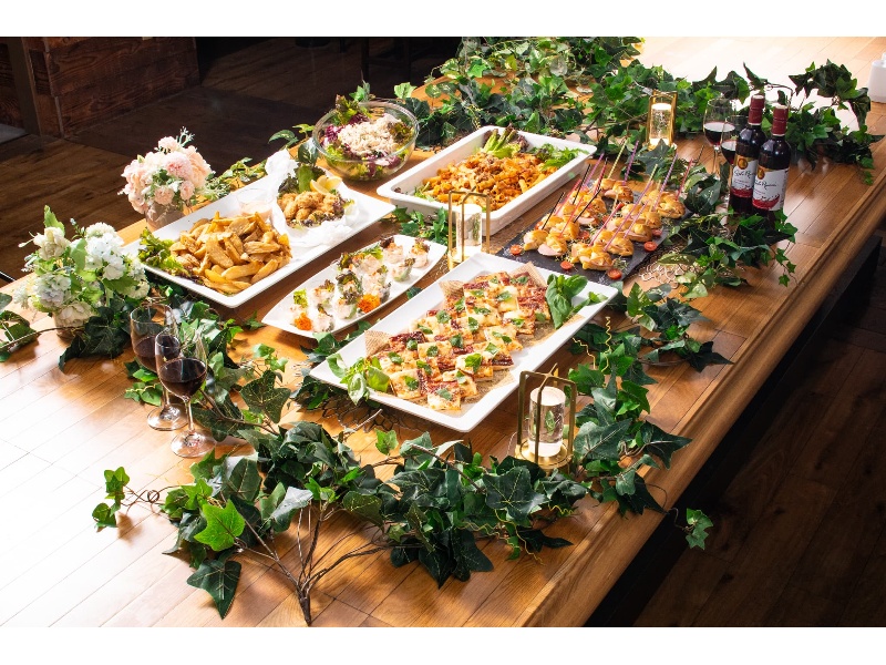 【忘年会/新年会限定パック！プティビュッフェ＜7品＞】2h飲み放題付き！マルゲリータピッツァ・国産ホタテのフライなど全7品