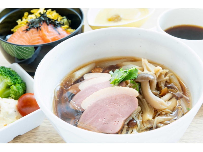 ◆朝食料理例 ▶コーヒー・デザート付きの日替わりメニューをご用意いたします。
