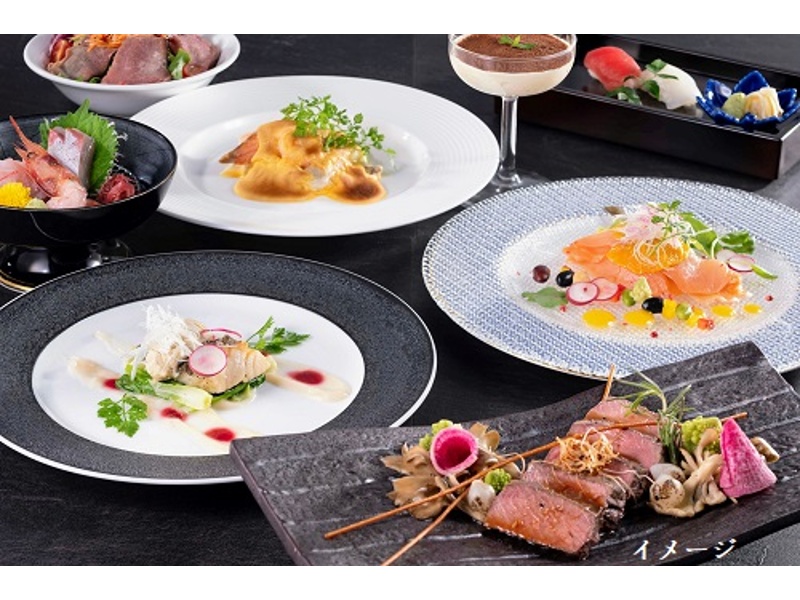 ■気軽に和洋卓盛プラン　　　お一人様6,500円プラン【料理7品】
■おすすめ和洋卓盛プラン　　お一人様7,500円プラン【料理8品】
■楽しめる和洋会席プラン　　お一人様8,500円プラン【料理9品】
