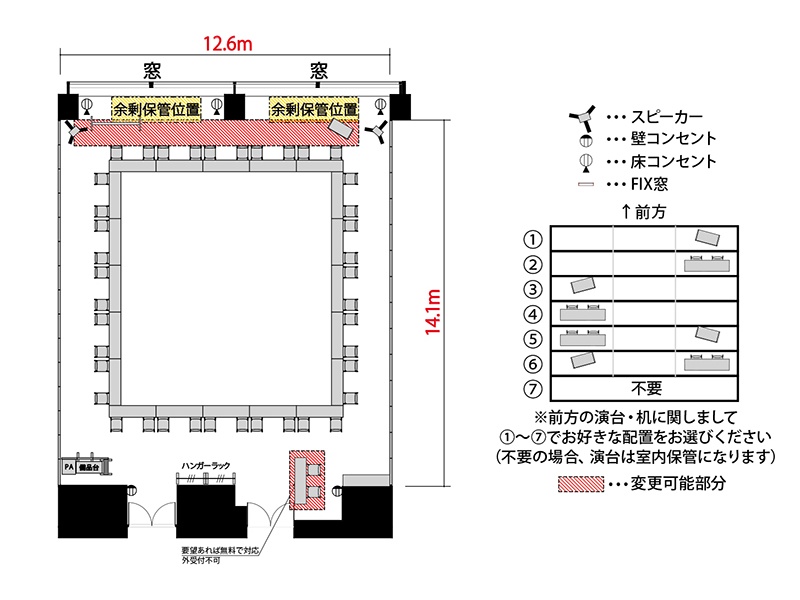 【ロノ字】最大収容：40名