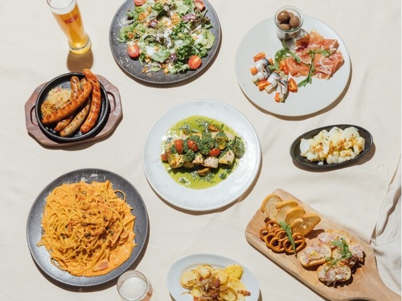 【歓迎会や送別会に☆２H飲み放題】シュマッツの定番料理とメカジキのグリル♪7皿11品ハンブルグコース