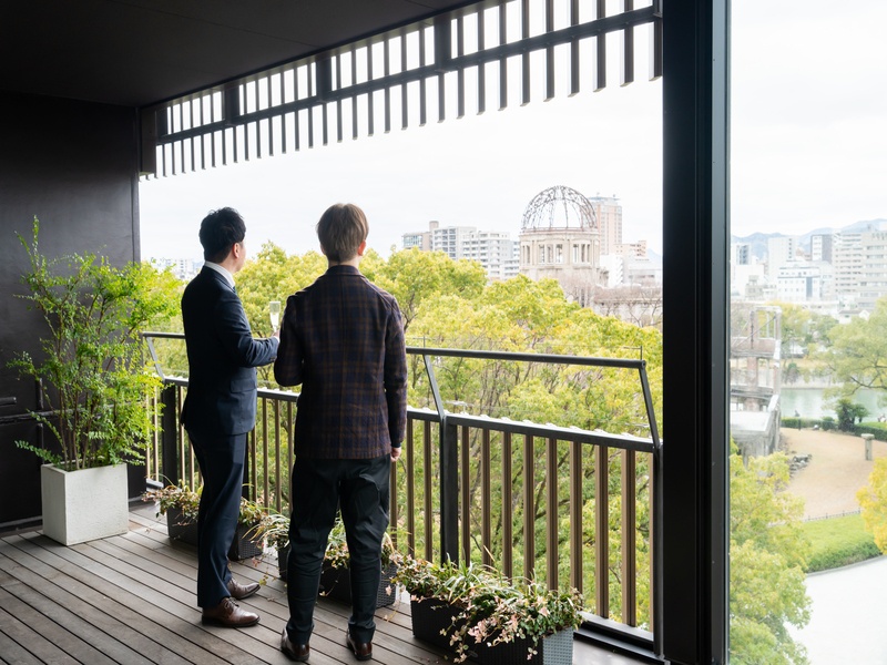 5F テラスからの景色