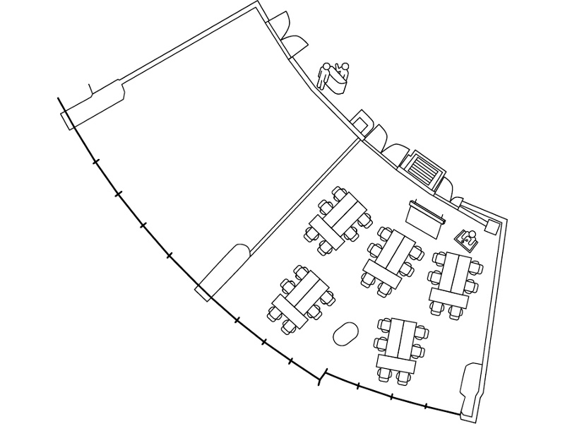 島型30名様レイアウト図