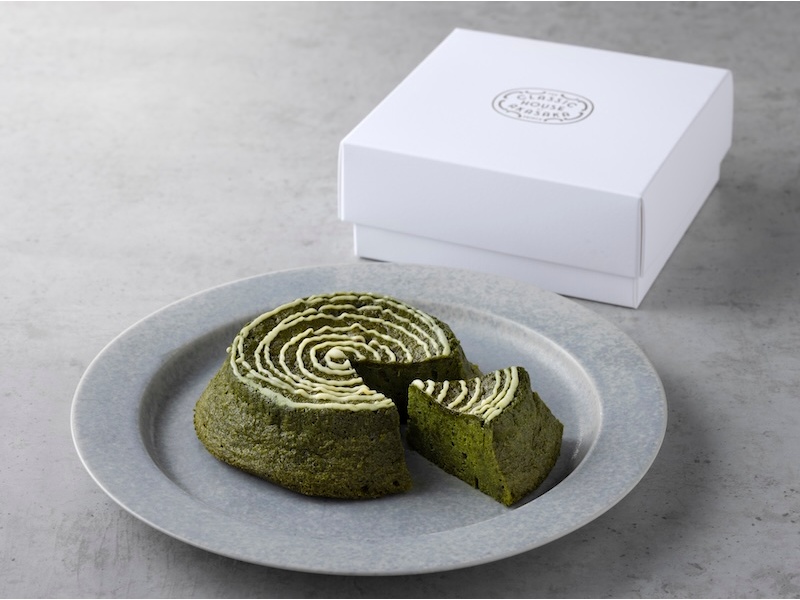 オリジナルお手土産（抹茶とホワイトチョコレートのケーキ）