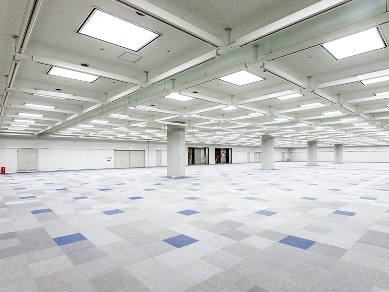 2階　BCDホール　1938㎡　天井高4.0m　展示会・ファミリーセール・試験会場に最適。